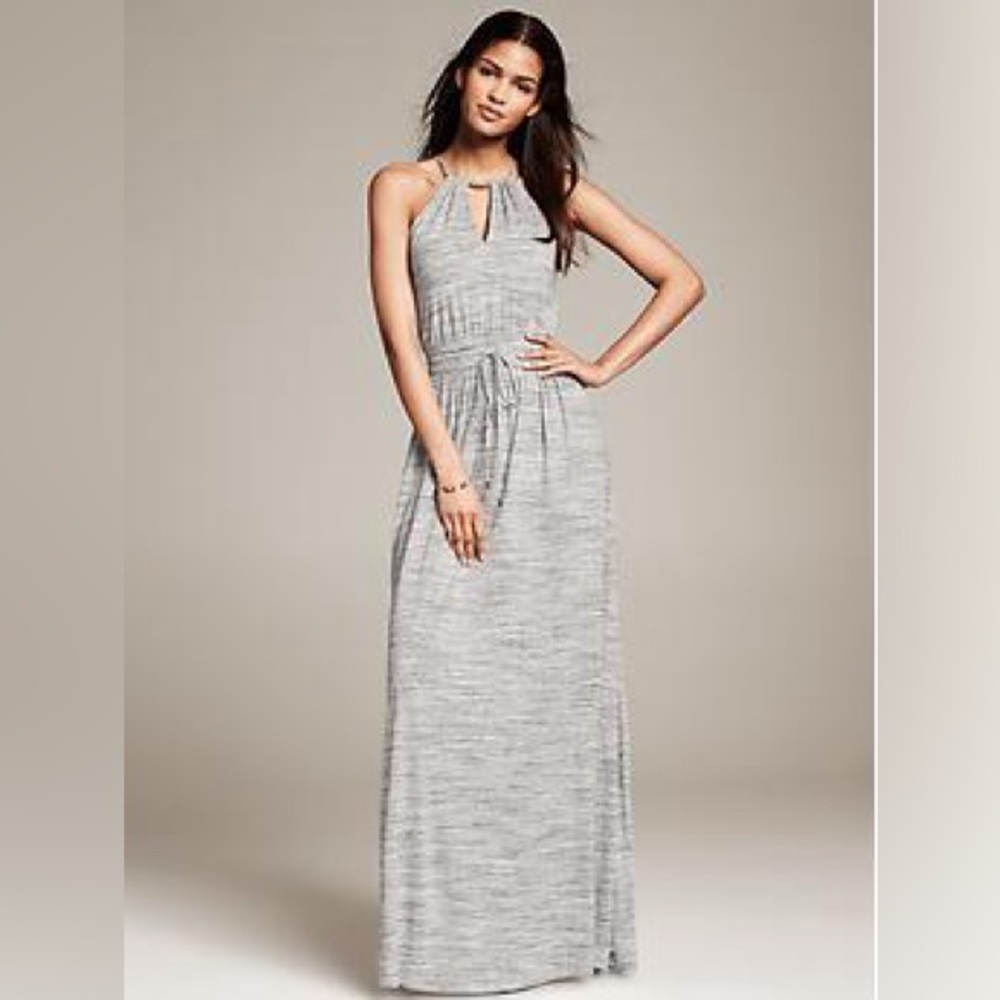 Banana Republic Grey Knit Patio Maxi Dress XS - Picture 8 of 8